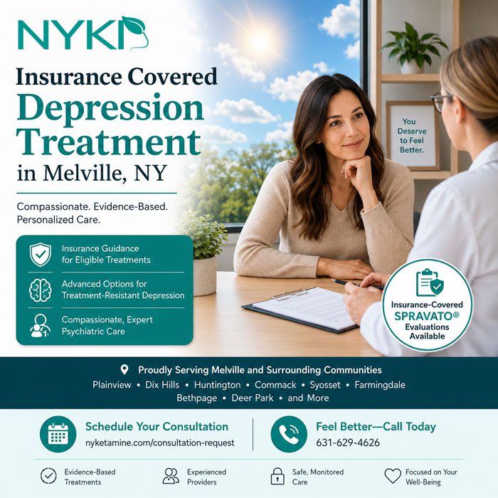 Insurance Covered Depression Treatment In Melville Ny